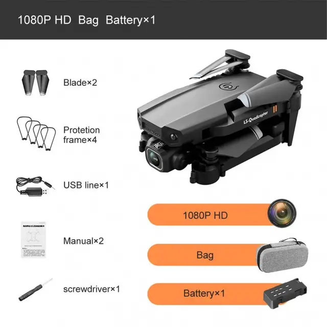 LSRC LS-XT6 Mini Drone 4K/1080P HD Dual Camera Wifi Fpv Altitude Hold Foldable RC Drone 2.4GHz RC Quadcopter Children Xmas Gift