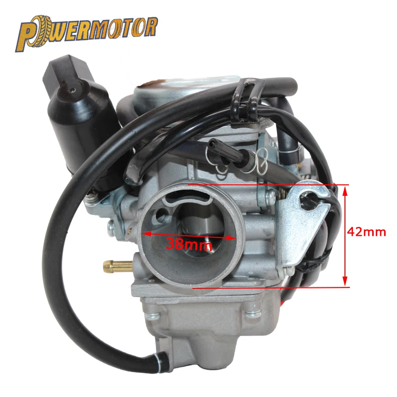 GY6 125cc 150cc мотоцикл Карбюратор Carb 42 мм воздушный фильтр для BAJA ScooterGo Скутер мопед 125cc PD24J Мотоцикл ATV