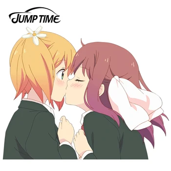 

JumpTime 13cm x 10.2cm Kawii Girl Sonoda Yuu Anime Sakura Trick Car Stickers 3D Car Decal Waterproof Hood Protective Film
