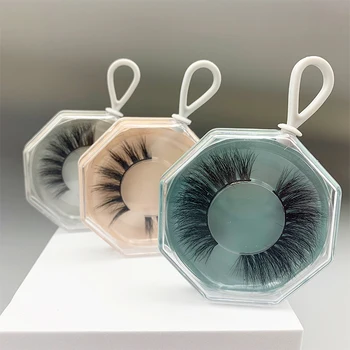 

rainsin 1pair set Mink False Eyelashes with Key Chain box Polygon boxes Natural & Lightweight Classic Collection Upper Lashes