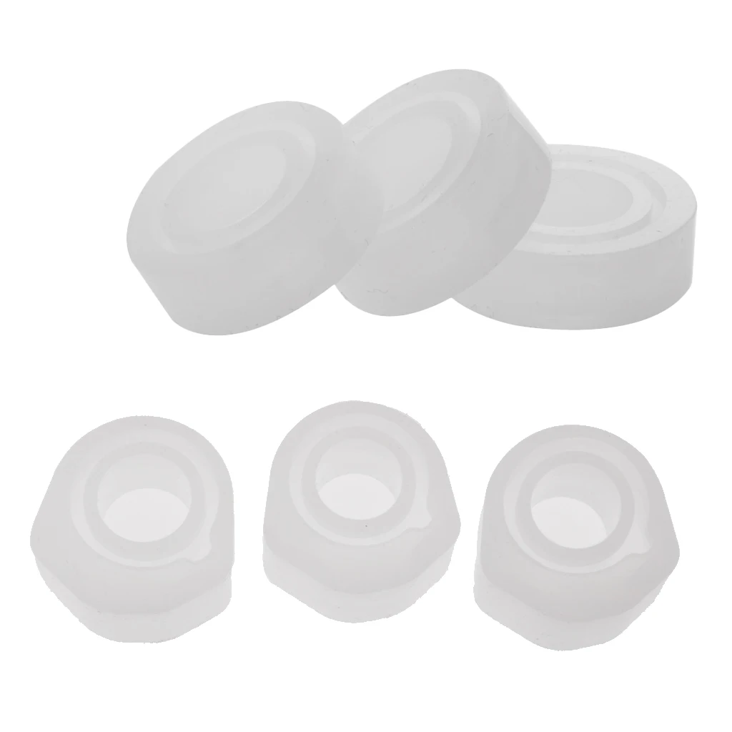 6Pcs Silicone Ring Mold Jewellery Pendant Rings Resin Casting Circle Mould for DIY Craft Making