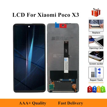 

LCD Replacement For Xiaomi Poco X3 LCD Touch Screen Digitizer Assembly For xiaomi poco x3 pocox3 LCD Dispaly Repair Kits