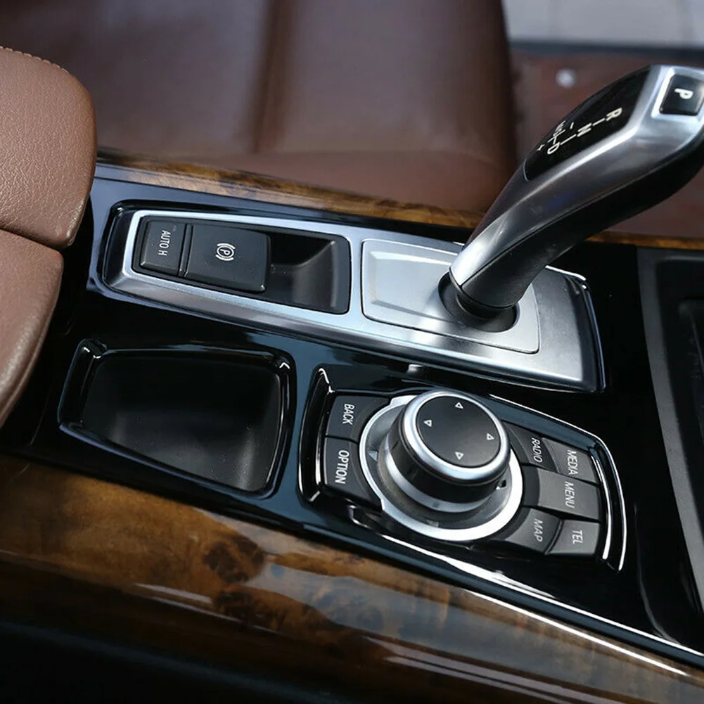 Черная крышка панели коробки передач центральной консоли для BMW X5 X6 E70 E71 2008-13 |