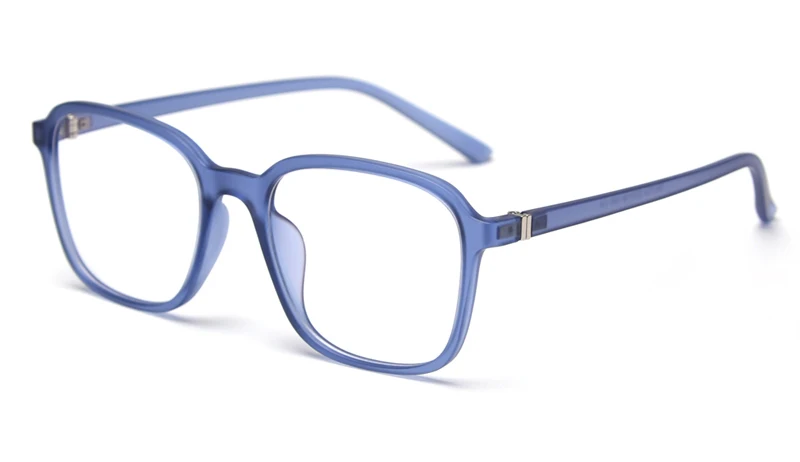 blue with clear Peekaboo женский синий светильник, блокирующие очки, рецептурные квадратные мужские tr90, корейский стиль, мужские очки, оптический ультра светильник - Цвет оправы: blue with clear