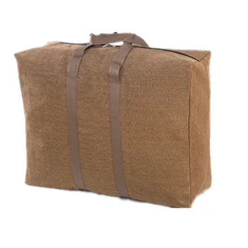 

Large Capacity Hand Canvas Storage Move Bag Extra Large Thick Travel Bag Quilt Organizing Duffel Bag