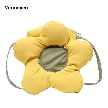 

New Bags For Women 2020 Shoulder Bag Small Fresh Flower Female Bag Literary Girl Sun Flower Diagonal Bag