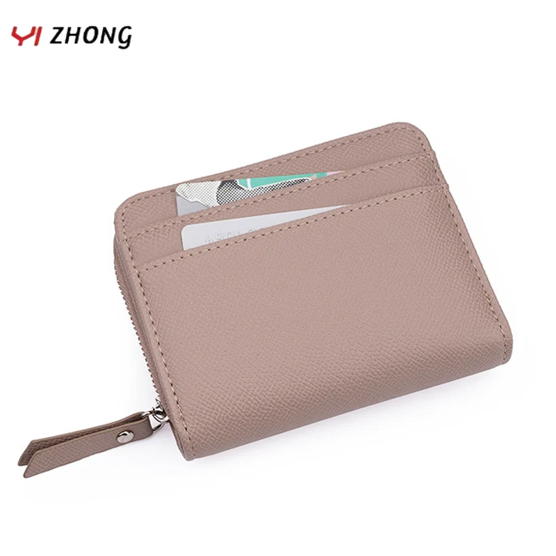 

YIZHONG Leather Simple Wallets for Women Forever Young Card Holder Wallet Female Short Coin Purse High Quality Purses Bolsa