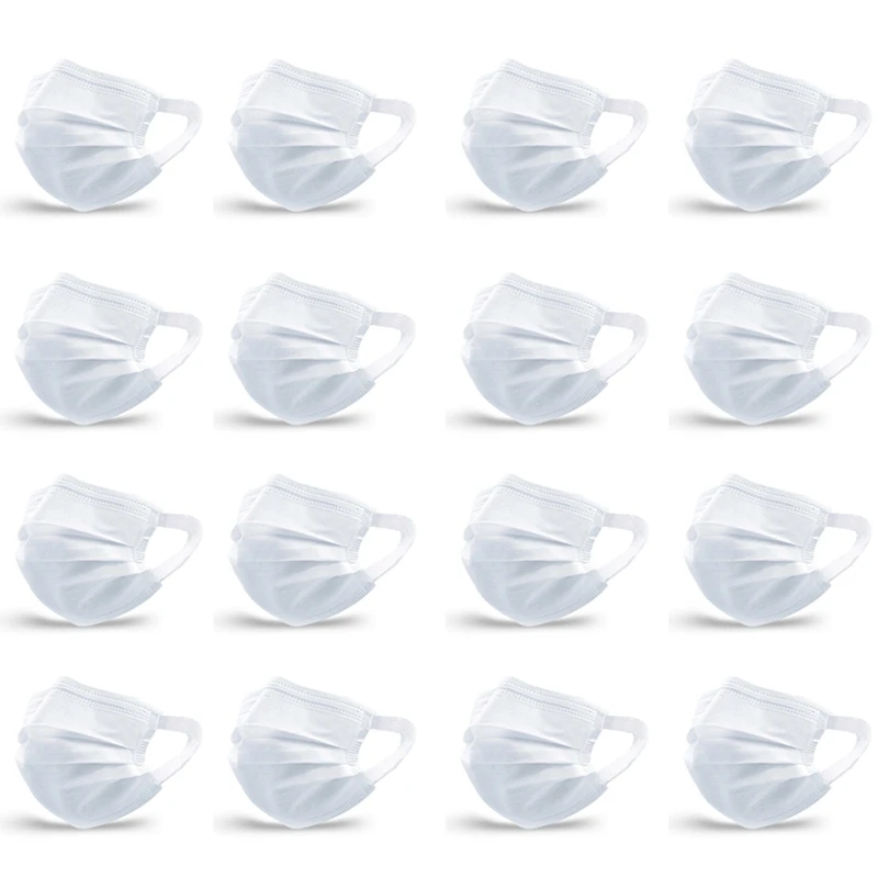 

20Pcs Mask Disposable Mask Non-Woven Mask Dust Mask 3-Layer Mask