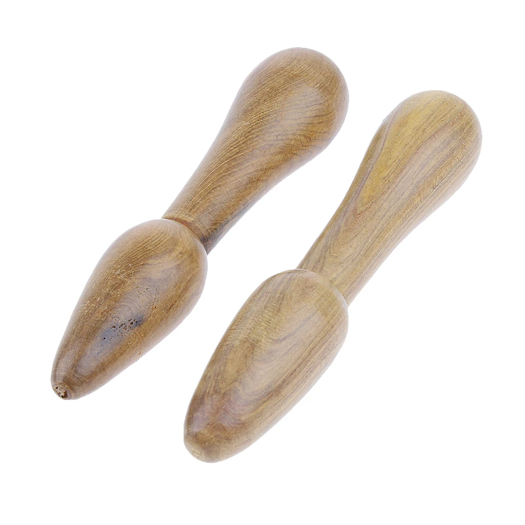  2pcs Sandal Wood Gua Sha Scraping Massage Tools, Natural Wooden Trigger Point Guasha Scraper Board with Smooth Edge