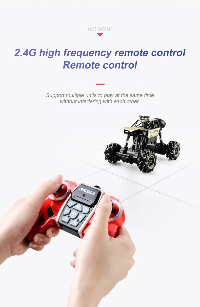 atualização 2.4g, 4wd, rc, 360 graus, derrapagem