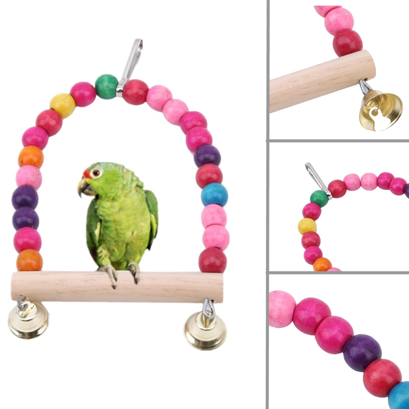 parrot swing toy