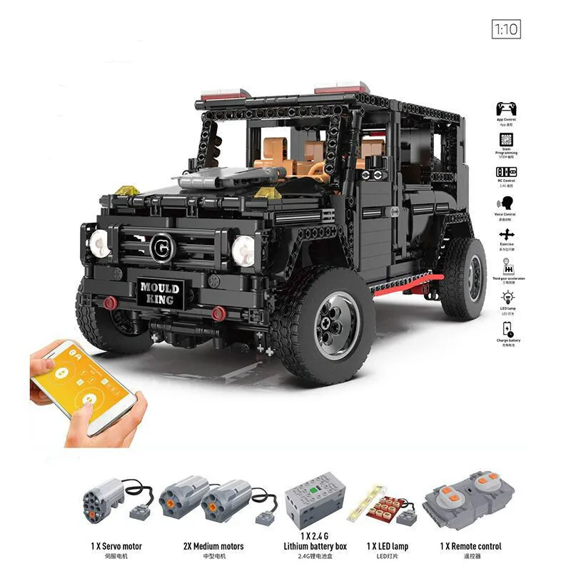 

APP Technical 13070 1770Pcs G5500 AWD Wagon RC Motors Car Sets Building Blocks Bricks Educational Toys 20100
