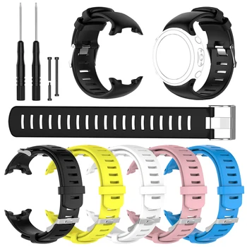 

Silicone Bracelet Strap Accessories With Tool For Suunto D4 D4i Novo Dive Computer Wriststrap Replacement Sport Bracelet Strap