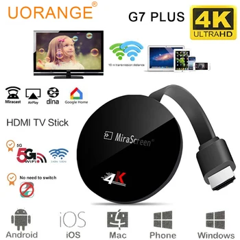 

Mirascreen 4K TV Stick for Airplay for netflix wireless for google chromecast 5G display anycast For IOS Android WiFi Dongle PC
