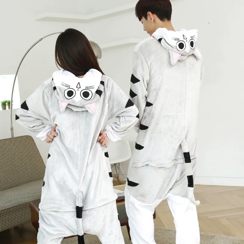 

Boy Girl Pajamas Set Kigurumi Chis Cat Home Pijama For Women Men Onesie Adult Animal Anime Family Sleepwear Cosplay Pyjamas Kids