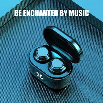 

Wireless Bluetooth 5.0 Earphones TWS HIFI Mini Running Headphones In-Ear Waterproof Noise Canceling Headphones with Microphone