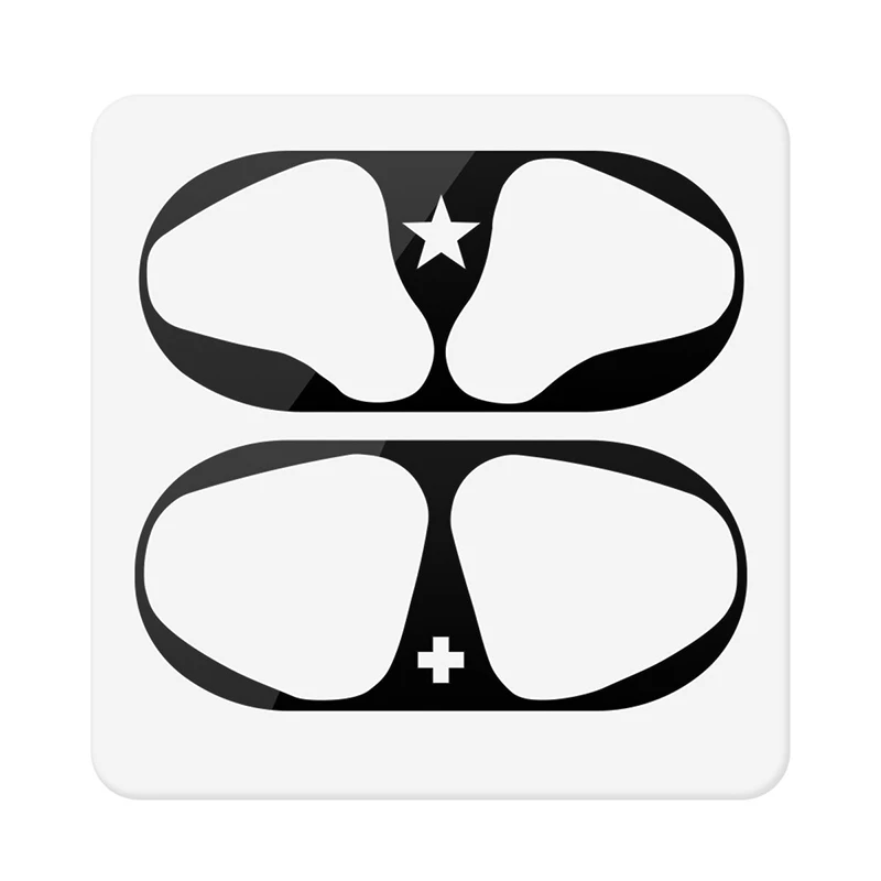 as the picture shows Ультратонкая металлическая Пылезащитная наклейка для Apple AirPods, защитный чехол для Air Pods12, стружка, пылезащитный аксессуар - Цвет: as the picture shows
