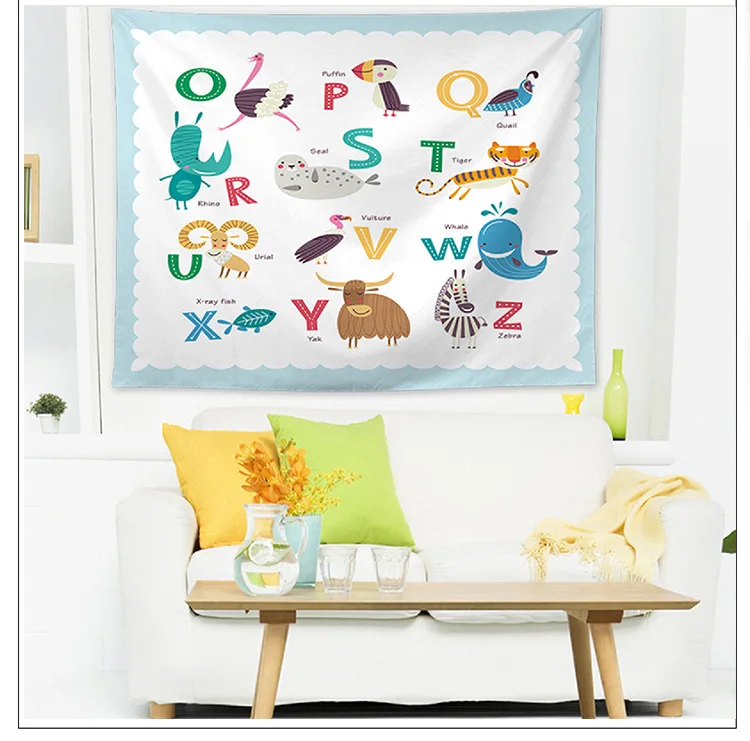 Europe and America Ins Tapestry TV Background Wall Landscape Decoration Tapestry Polyester Cloth Tarpaulin