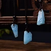 1PC Fashion Simple Aquamarine Blue Pendant Natural Quartz Stone Raw Crystals For Men Women Jewelry Purple Mineral Specimen Gift 3