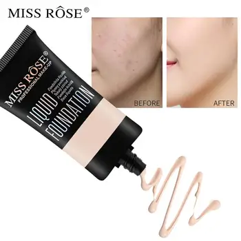 

Face Concealer Miss Rose Make up Foundation Cream Trimming Face Corrector Waterproof Make Up Base Cosmeti