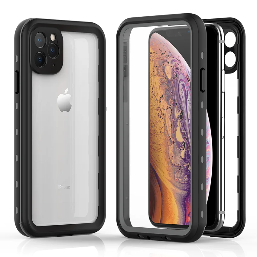 HOTR Waterproof Phone Case for iPhone 11 pro max Swimming Diving Waterproof PC Cover for iphone 11 pro Full Protect Coque