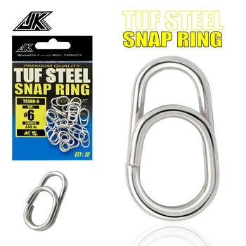 BEST OFFER ❤️ JK New Fishing Rings Stainless Steel Split Rings High Quality Strengthen Solid Ring Lure Connecting Ring Fishing Accessories - discount item 14% OFF Sports & Entertainment