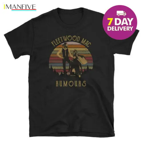 

Stevie Nicks Fleetwood Mac Rumours T-Shirt Vintage Black Cotton