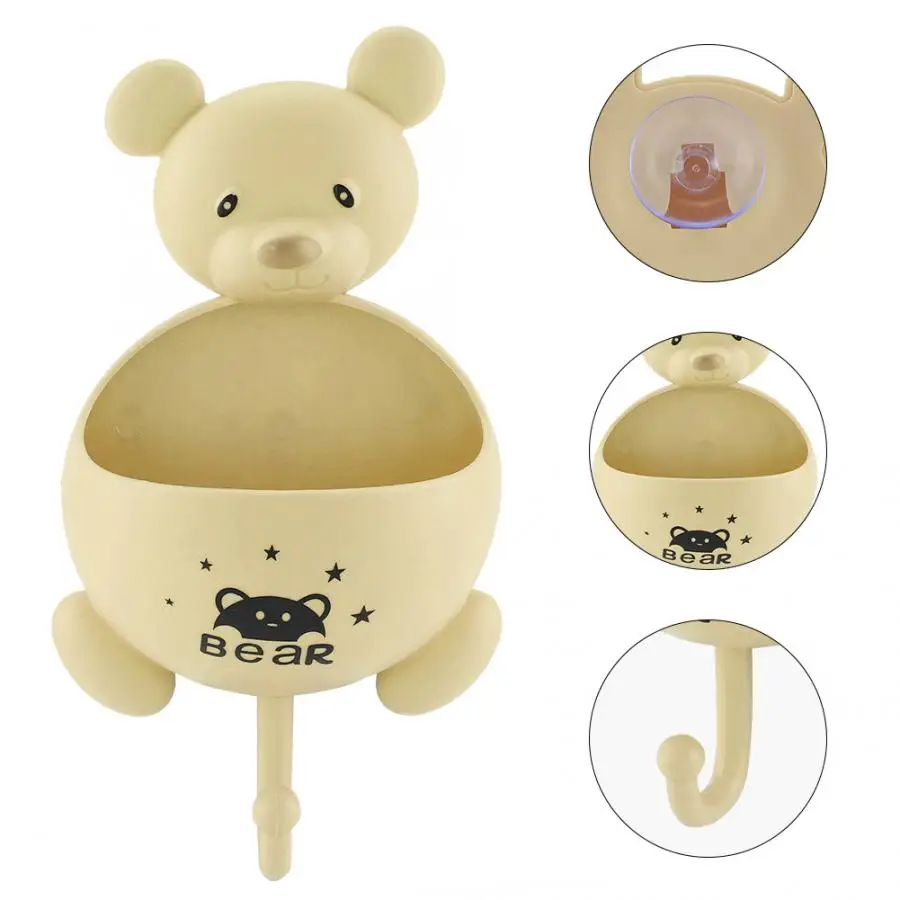 Cartoon Kangaroo Shape Bathroom Storage Box Wall Mounted Holder Organizer for Soap Glasses Bathroom Accessories