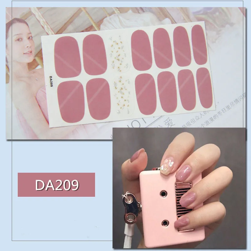 Переводные наклейки для ногтей, переводные наклейки для ногтей, наклейки для ногтей, переводные наклейки для ногтей, маникюр украшения для ногтей - Цвет: DA209