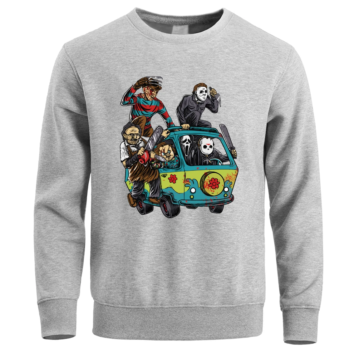 

Horror Movie Jason Clown Saw Halloween Hoodies Sweatshirt Hoodie Men Pullover Sweatshirts Winter Warm Fleece Crewneck Hoody