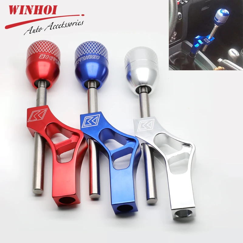 

Shifter Extender + Gear Shift Knob for Honda Civic Integra CRX B16 B1 D Series Aluminum Car Gear Extender Adjustable Shift Lever