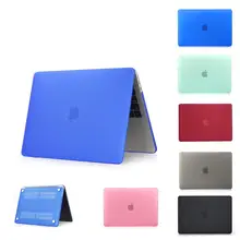 Матовый чехол для Apple Macbook Air Pro retina 11 12 13 15 дюймов сумка для ноутбука, для Macbook pro 13 чехол New Air 13 A1932
