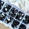 100pcs 8/10/12mm Black Eyes For Toys Cartoon Safety Eyes For Dolls Making Animal Amigurumi Bear Craft Stuffed Toys Accessories ► Photo 2/6