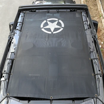 

4 Doors Sunshade Mesh Car Roof UV proof Protection Net For Jeep Wrangler JL 2018-2019 Car cover accessories