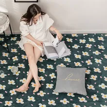 Коврик для ползания в скандинавском стиле с изображением листьев фруктов прямоугольный татами мягкий детский коврик для ползания