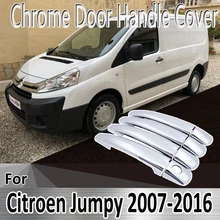 

for Citroen Jumpy Dispatch 2007~2016 Styling Stickers Decoration Chrome Door Handle Cover paint Refit Car Accessories
