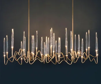 

Italy Design LED Chandelier with Crystal Diffuser Accent