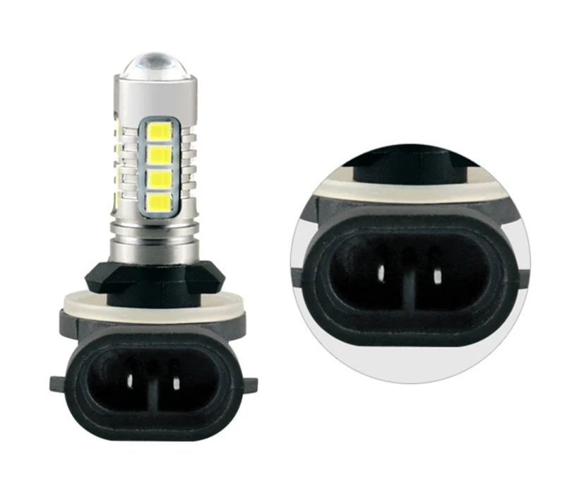 2 шт. H1 H3 880 881 светодиодный автомобильный противотуманный фонарь 16SMD 2835 3030 дневная ходовая лампа поворот Парковка лампа 6000K 12V дальнего света
