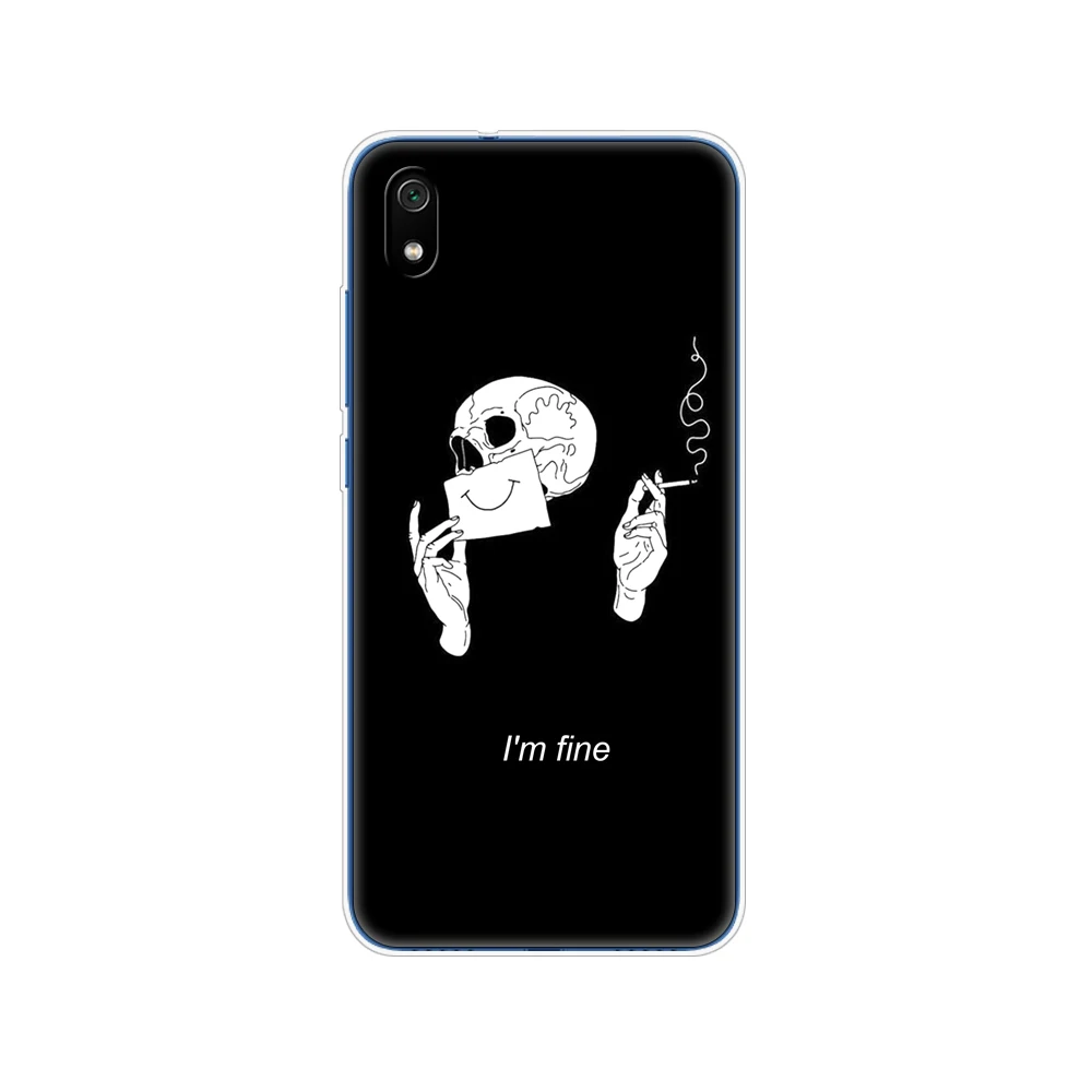 Ốp lưng silicon cho Xiaomi Redmi 7A trường hợp bảo vệ đầy đủ mềm TPU nắp lưng Redmi 7 một ốp lưng hongmi 7A điện thoại vỏ túi coque 