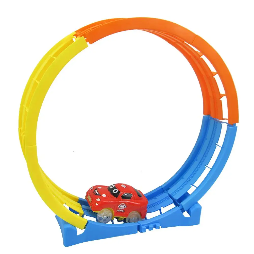 Building Blocks Train Track Railway Toy DIY Building Block Toys Set Education Construction Toys For Kids 4