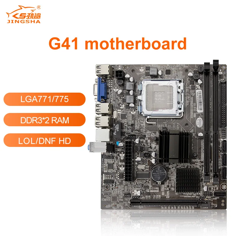 Материнская плата JINGSHA G41 обычная базовая платформа набор микросхем Intel g41