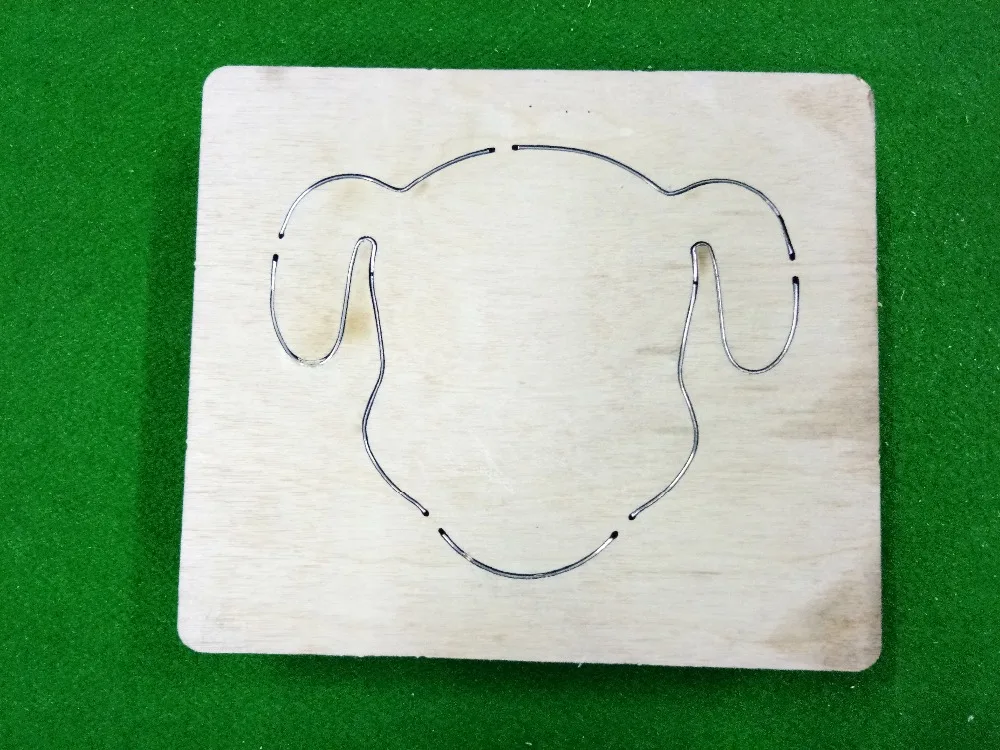 Деревянное ремесло для резки головы собаки для DIY Скрапбукинг альбом нетканый тканевый тиснение