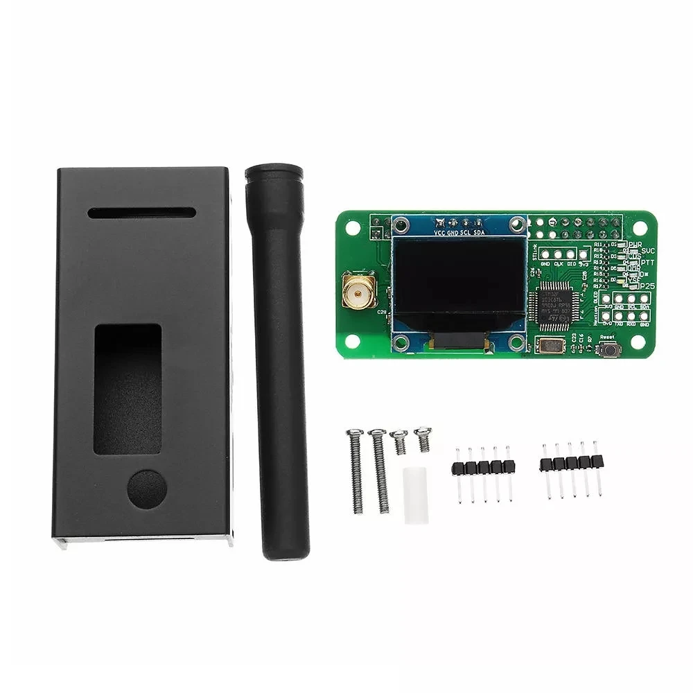 Antenna + Aluminum Case + OLED MMDVM Hotspot Support P25 DMR YSF For Raspberry Pi uhf vhf hotspot