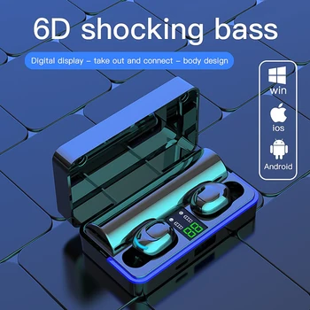 

W12 Wireless Headphones Bluetooth 5.0 Earphone TWS HIFI Mini In-ear Sports Running Headset or Phones Wireless Earbuds Dropship