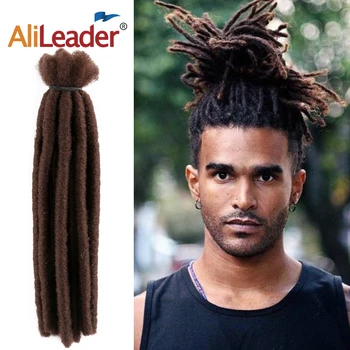 

Alileader Hot Selling Hair Extensions Synthetic Dreadlocks Hair Extension Multiple Colors Synthetic Braiding Hair For Afro Men