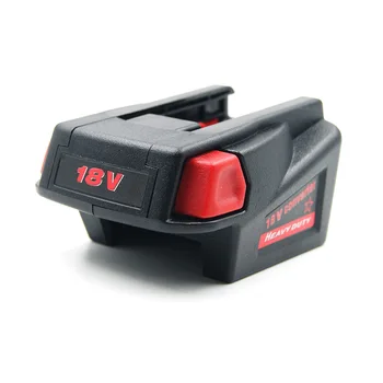 

Battery Adapter Converter with USB Port Charging for Milwaukee M18 18V Li-ion Battery to Milwaukee V18 48-11-1830 Battery