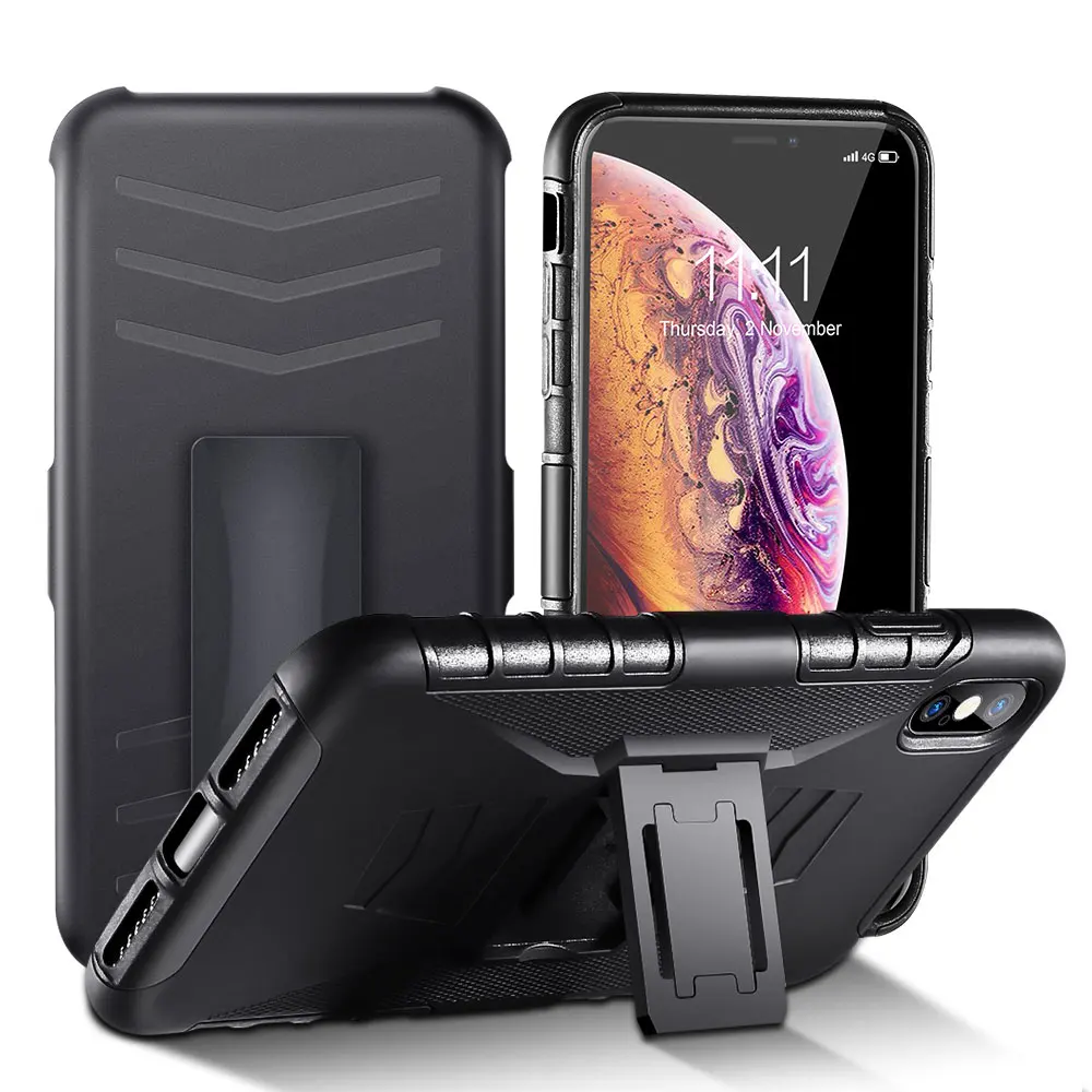 KISSCASE 3 в 1 противоударный чехол для huawei mate 20 Lite P20 P30 Pro Y3 Y5 Y6 Y7 Y9 2018 2019 поясной ЗАЖИМ