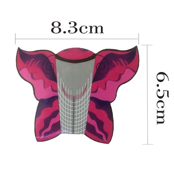 

Nail Art Phototherapy Manicure Tools Self-Adhesive Forms Butterfly Pattern Paper Holder Finger Decoration Accessories