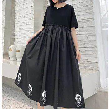 

XUXI Light Style Sexy Dress Women's Summer French Retro Big Size Summer Slim Dress 2020 New A-character Vintage FZ1604