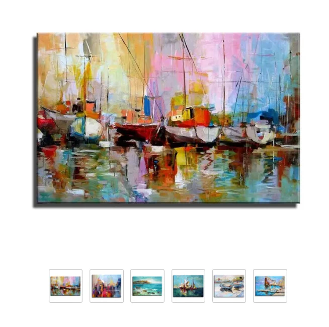 Online Hand bemalte Leinwand Malerei Wand Kunst Abstrakte Landschaft Ölgemälde Hause Decoeation Künstler Gemalt Wohnzimmer Wand Keine Rahmen